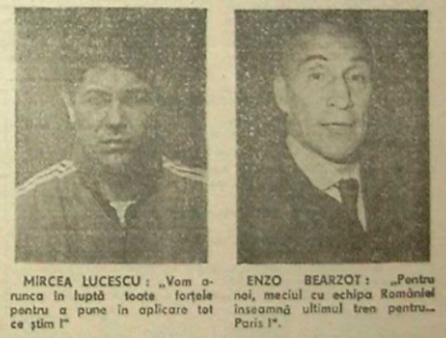 Declarațiile lui Mircea Lucescu și Enzo Bearzot, prima pagină din Sportul Românesc, 16 aprilie 1983 „Doctoratul” lui Mircea Lucescu în antrenorat: „Meciul cu Italia a fost o capodoperă” » Cum a învins „Il Luce” campioana mondială