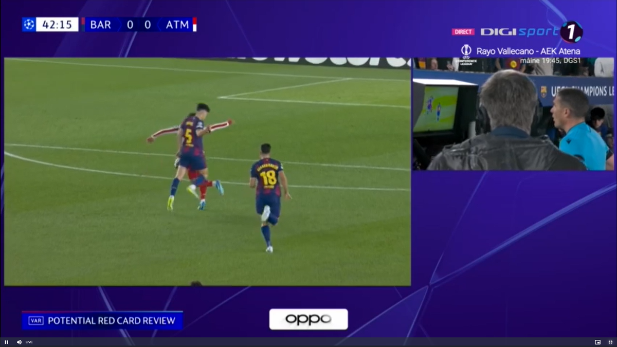 Istvan Kovacs, salvat de VAR în Barcelona - Atletico Madrid