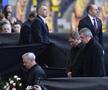 Dorin Mateuț, Gheorghe Hagi, Mircea Rednic la priveghiul lui Mircea Lucescu la Arena Națională // Foto: Cristi Preda