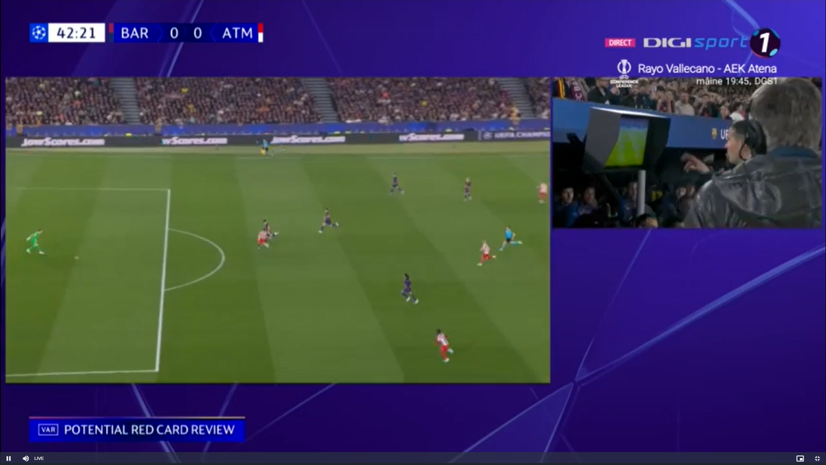 Istvan Kovacs, salvat de VAR în Barcelona - Atletico Madrid