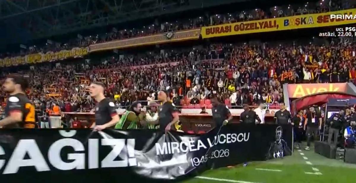Galatasaray, gest de suflet pentru Mircea Lucescu la meciul din Turcia: „Nu te vom uita!”