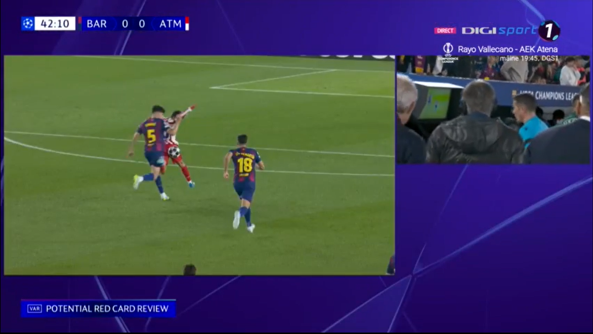 Istvan Kovacs, salvat de VAR în Barcelona - Atletico Madrid
