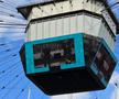 Pe cubul de pe Arena Națională s-au derulat imagini din cariera lui Mircea Lucescu la priveghiul său