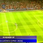 Minut de reculegere în memoria lui Mircea Lucescu la PSG - Liverpool FOTO: captură @Digi Sport