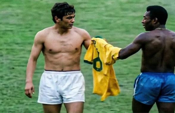 Când titanii s-au întâlnit! Lucescu, poveste de fotbal cu Pele: „Tricoul lui este la mine, nespălat încă, are iarbă pe el”