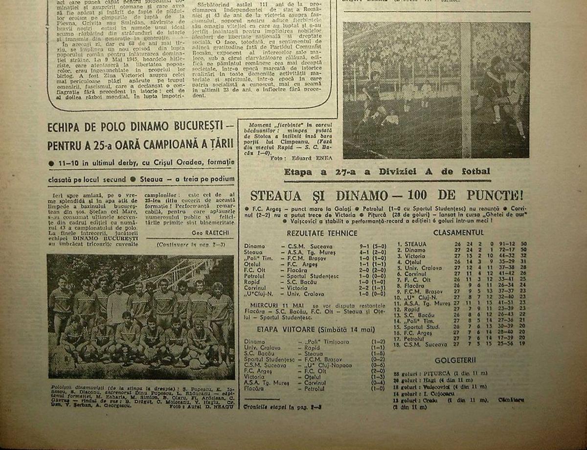 RETRO GSP. Ziua în care Vaișcovici intra în istoria lui Dinamo. Și a fotbalului românesc postbelic. „Ce-ai, mă, diaree? Nu te mai oprești?”