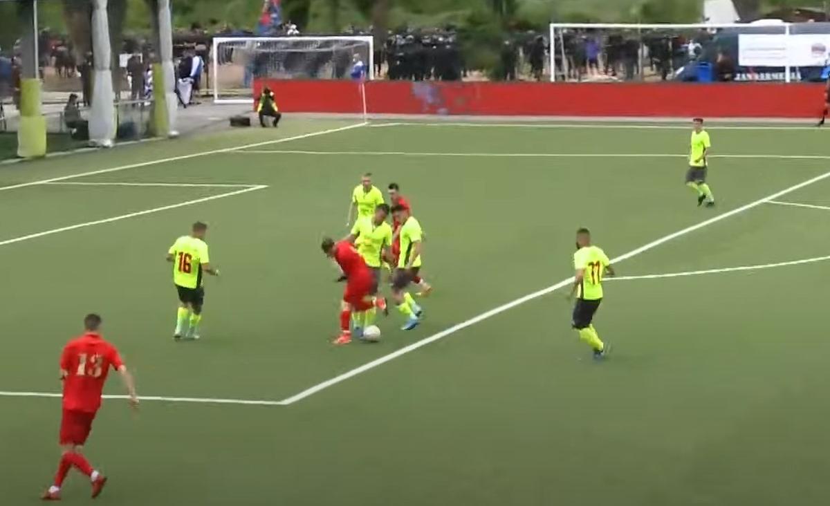 Penalty Moștiștea Ulmu - Steaua // Capturi: TV Telekom Sport