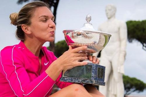 Simona Halep e campioană en-titre la Roma. foto: Guliver/Getty Images