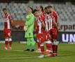Penalty și eliminare în favoarea lui Dinamo în prima repriză » Jucătorul lui Hermannstadt, uimit de decizia arbitrului