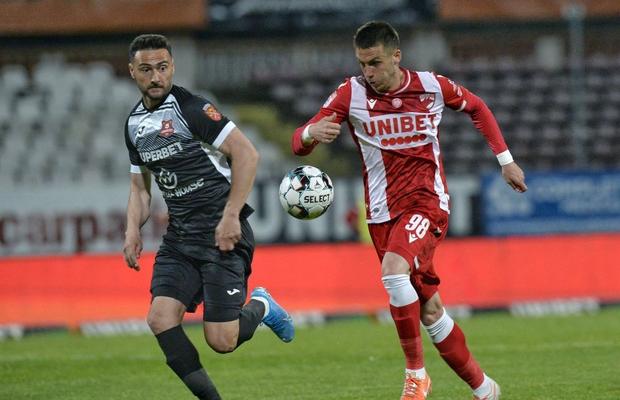 Auch! Contestă arbitrajul după Dinamo - Hermannstadt, dar NU știe regulamentul: „De ce-mi dai «roșu»?”