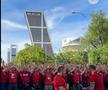 Suporterii lui Bayern Munchen, show pe străzile din Madrid, foto: X