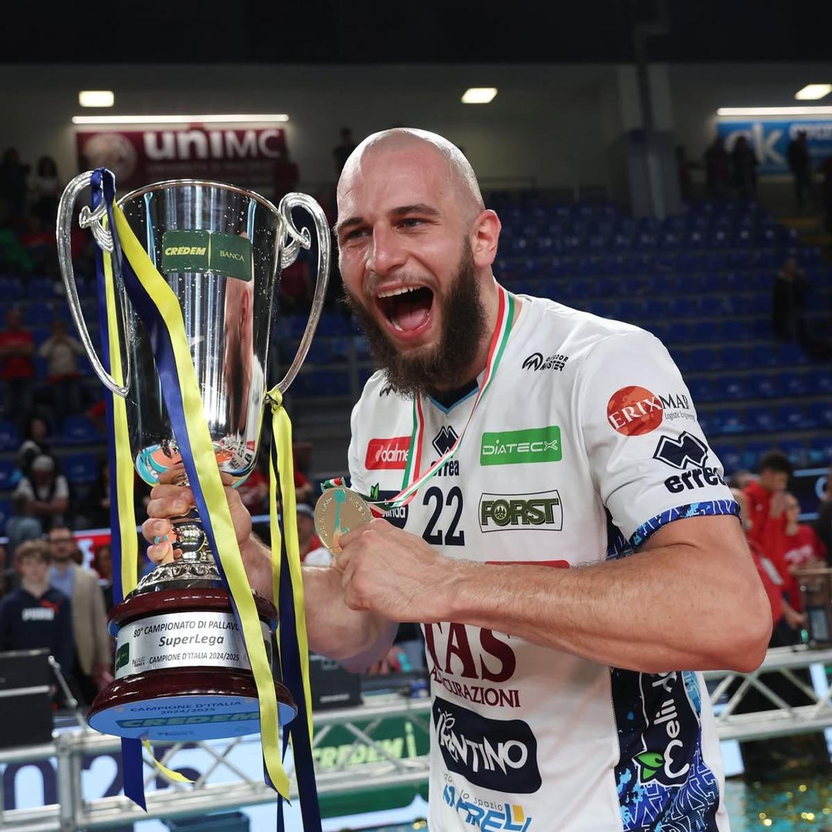 Bela Bartha, jucătorul naționalei, campion al Italiei la volei masculin
