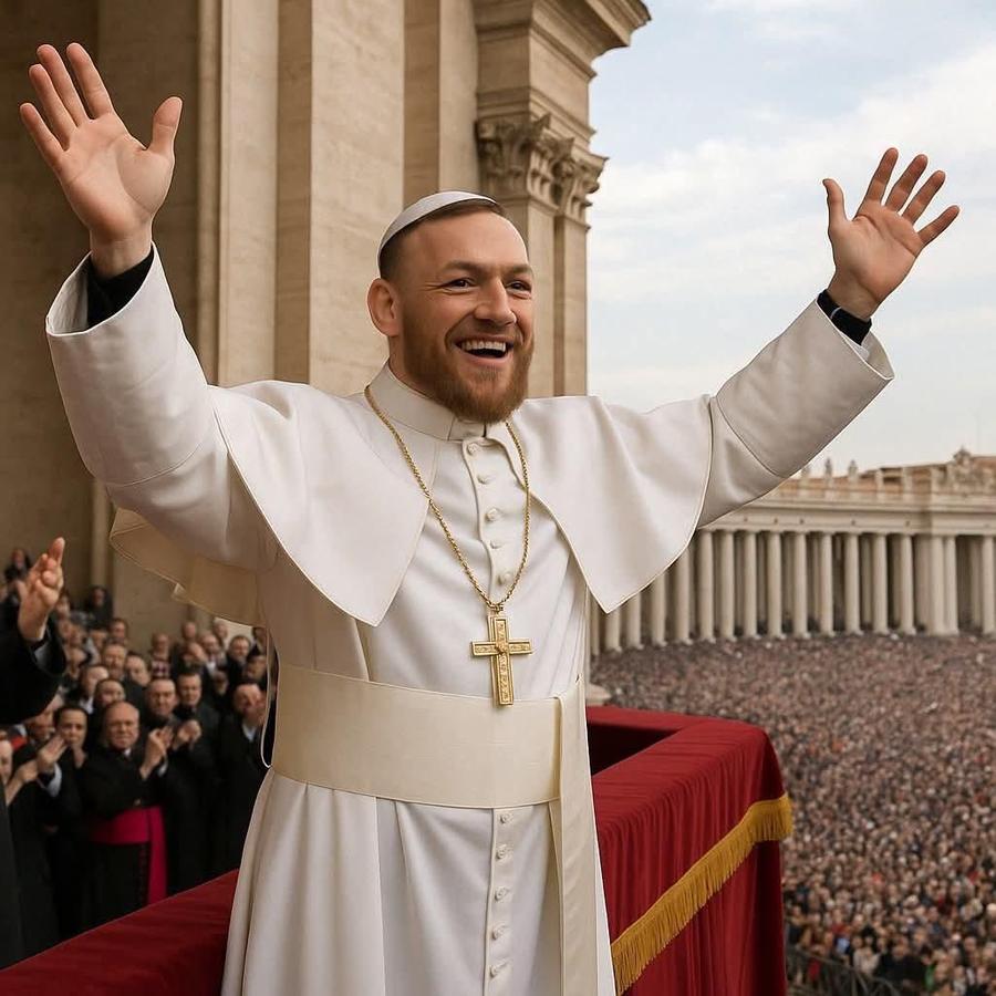 „Surpriză-surpriză, nenorociților!” » Imaginea devenită virală cu câteva minute înainte ca noul papă să iasă la balconul de la Vatican: „Nu respecți religia creștină”