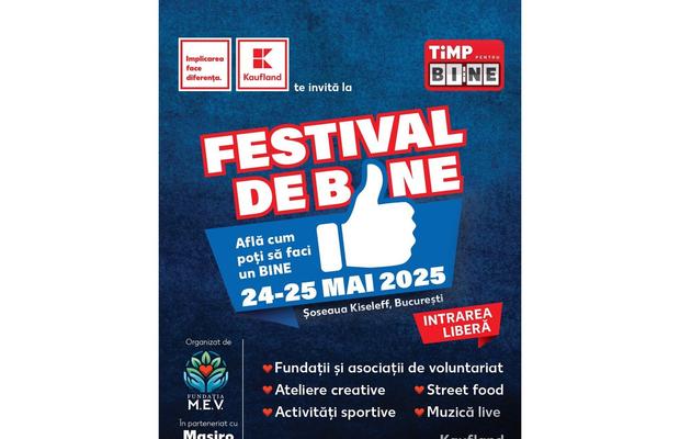 Kaufland deschide porțile Festivalului de Bine, pe Șoseaua Kiseleff