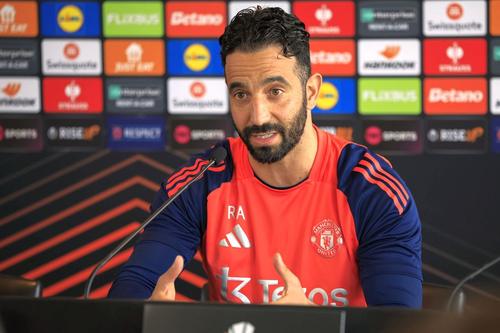Ruben Amorim, la conferința de presă înainte de Manchester United - Bilbao/ foto: Imago Images