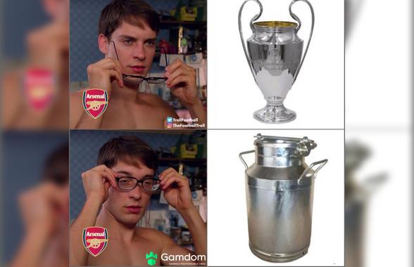 N-au avut milă de Arsenal » Cel mai tari glume după eliminarea în fața lui PSG