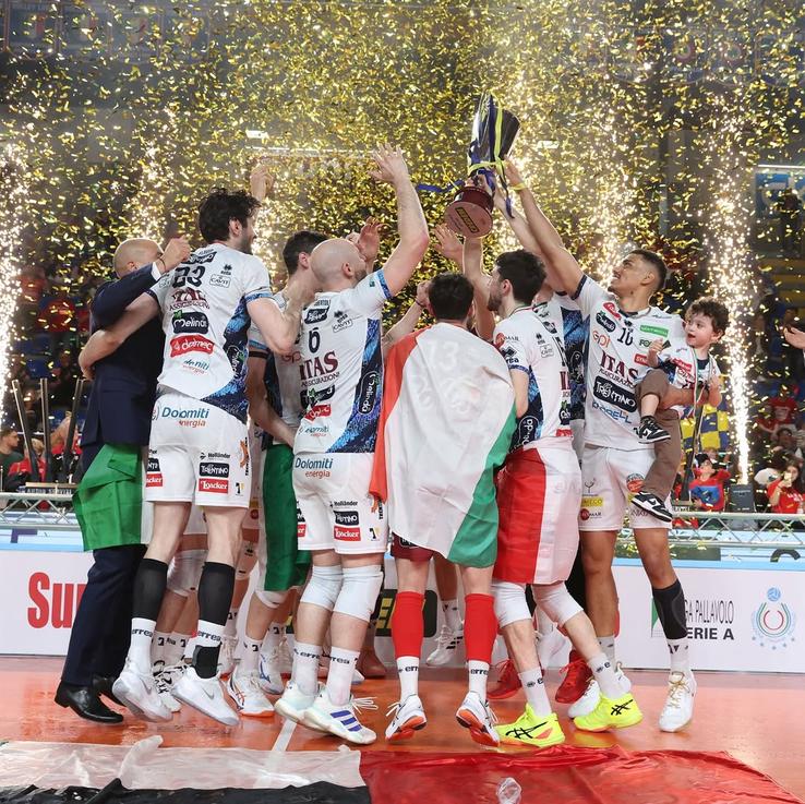 Bela Bartha, campion al Italiei la volei/Foto: Marco Trabalza (Trentino Volley)