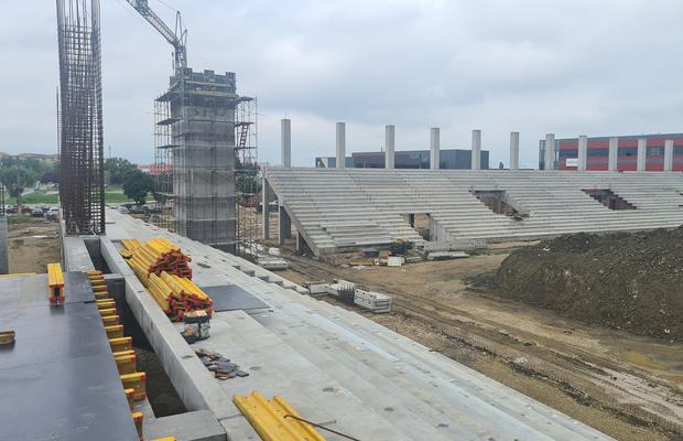 Stadionul din vestul României, care costă 23.000.000 de euro, prinde contur » Lucrările vor fi finalizate în 2026