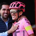 Alberto Contador, de 3 ori câștigător de Turul Franței și de două ori în Giro, acum expert Eurosport, stânga, foto: Guliver/gettyimages