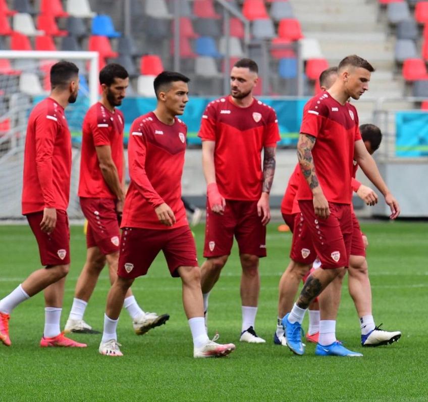 Reprezentativa din Macedonia de Nord s-a antrenat marți seara pe stadionul Steaua.