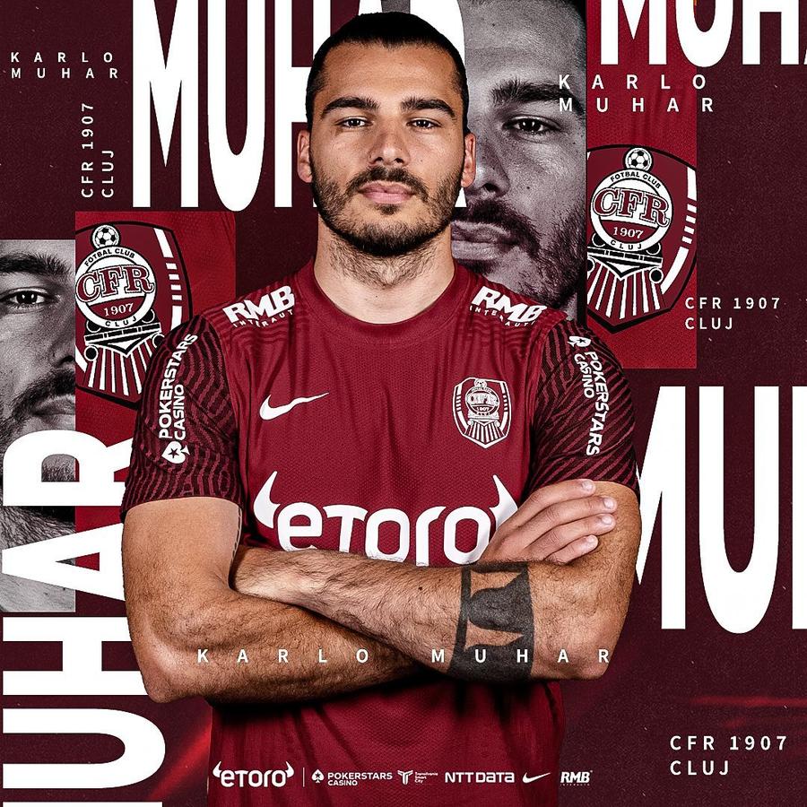 Karlo Muhar CFR Cluj a prezentat trei transferuri: un fundaș stânga, un mijlocaș central și unul la închidere