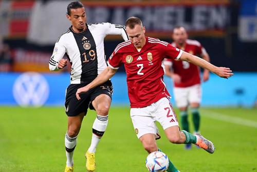 Adam Lang, într-un duel al ungurilor cu Germania / Sursă foto: Imago Images