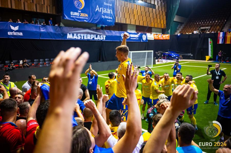 FOTO: Facebook @FR Minifotbal Eroul României la Europeanul de Minifotbal, înainte de marea finală: „Am venit aici să câștigăm”