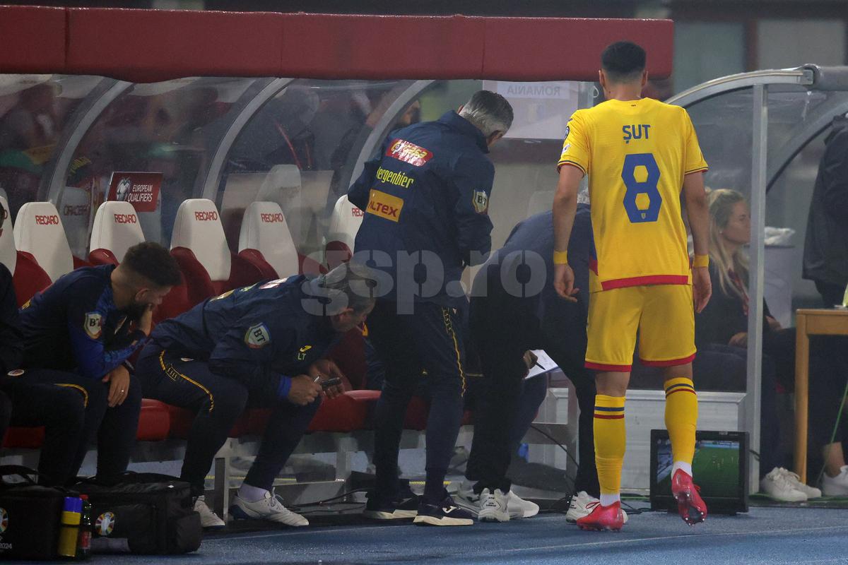 Mircea Lucescu, la meciul Austria - România 2-1
