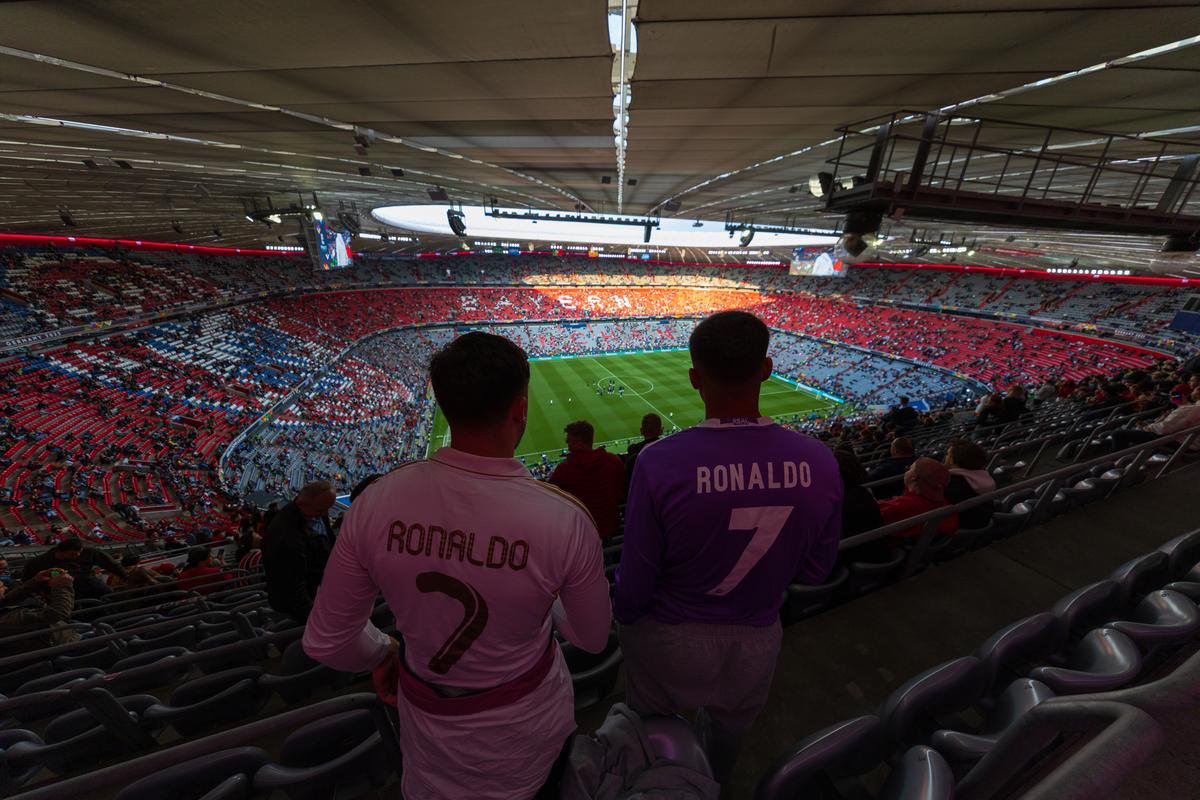 Imagini superbe cu stadionul Allianz Arena înaintea de finala Ligii Naţiunilor