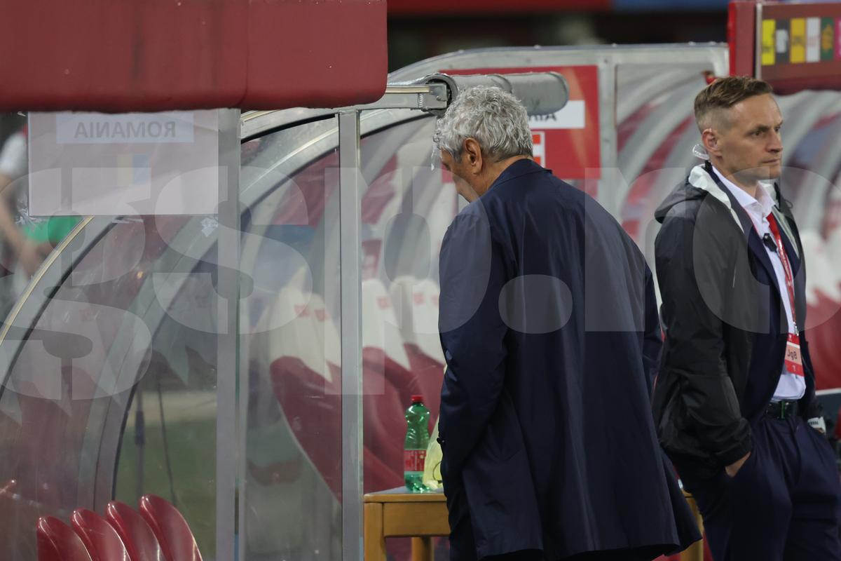Mircea Lucescu, la meciul Austria - România 2-1