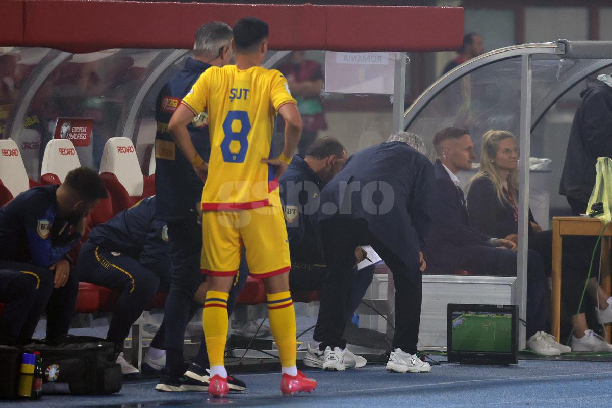 Mircea Lucescu, la meciul Austria - România 2-1