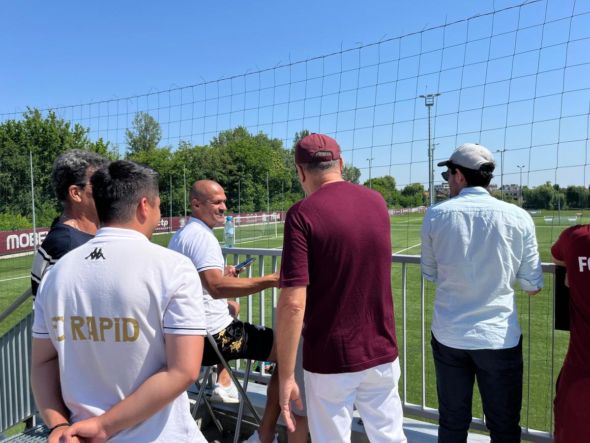 Dan Șucu, la meciul dintre Rapid U16 și U Cluj U16