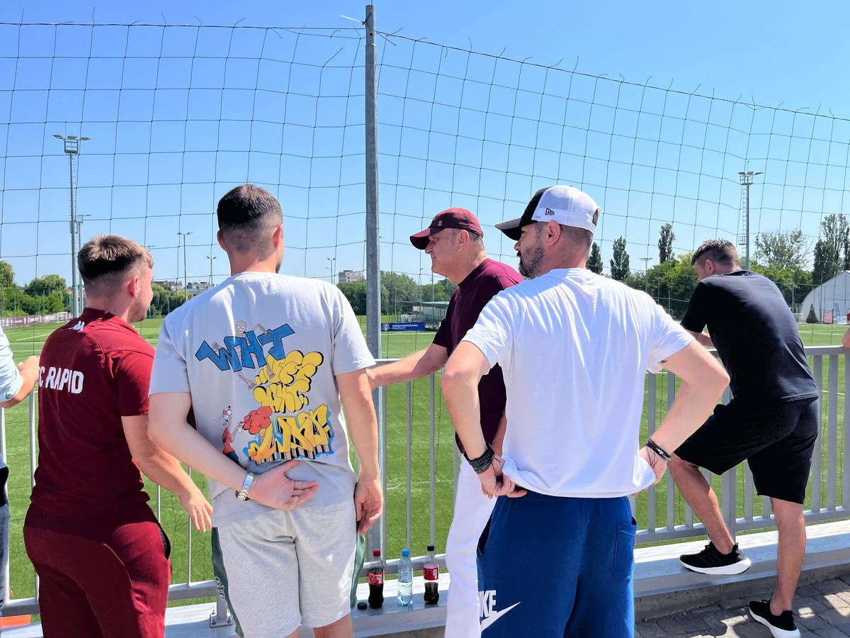 Dan Șucu, la meciul dintre Rapid U16 și U Cluj U16