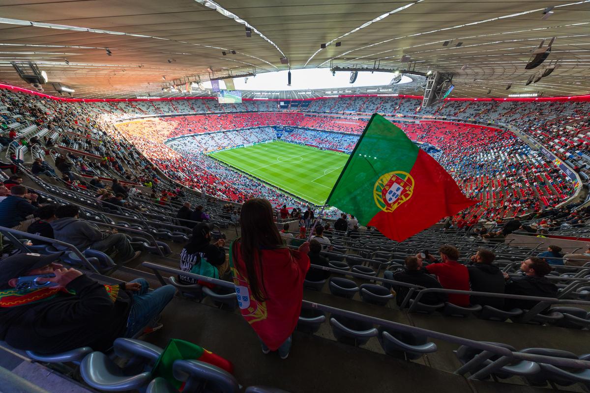 Imagini superbe cu stadionul Allianz Arena înaintea de finala Ligii Naţiunilor