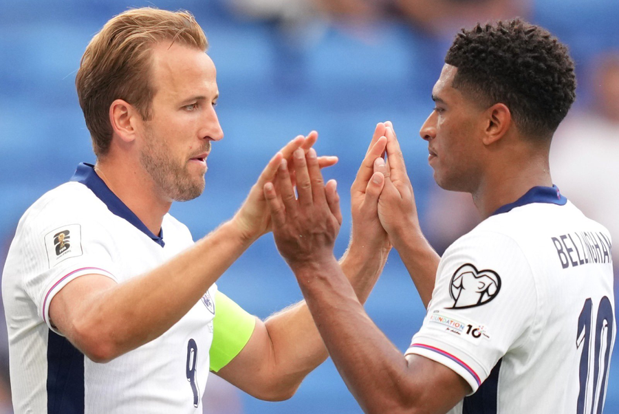 Harry Kane, căpitanul Angliei. Foto: X.com Cum a explicat selecționerul Thomas Tuchel prestația slabă a Angliei cu Andorra: „Jucătorii știu tot ce le-am spus” + Harry Kane: „A fost foarte cald”