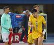 Dispută între Andrei Raţiu şi David Miculescu la finalul partidei Austria - România 2-1 FOTO: Ionuţ Iordache (GSP)