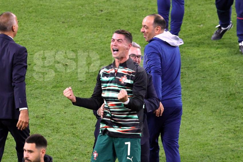 Cristiano Ronaldo a izbucnit în lacrimi după loviturile de departajare. Foto: Ionuț Iordache (GSP)