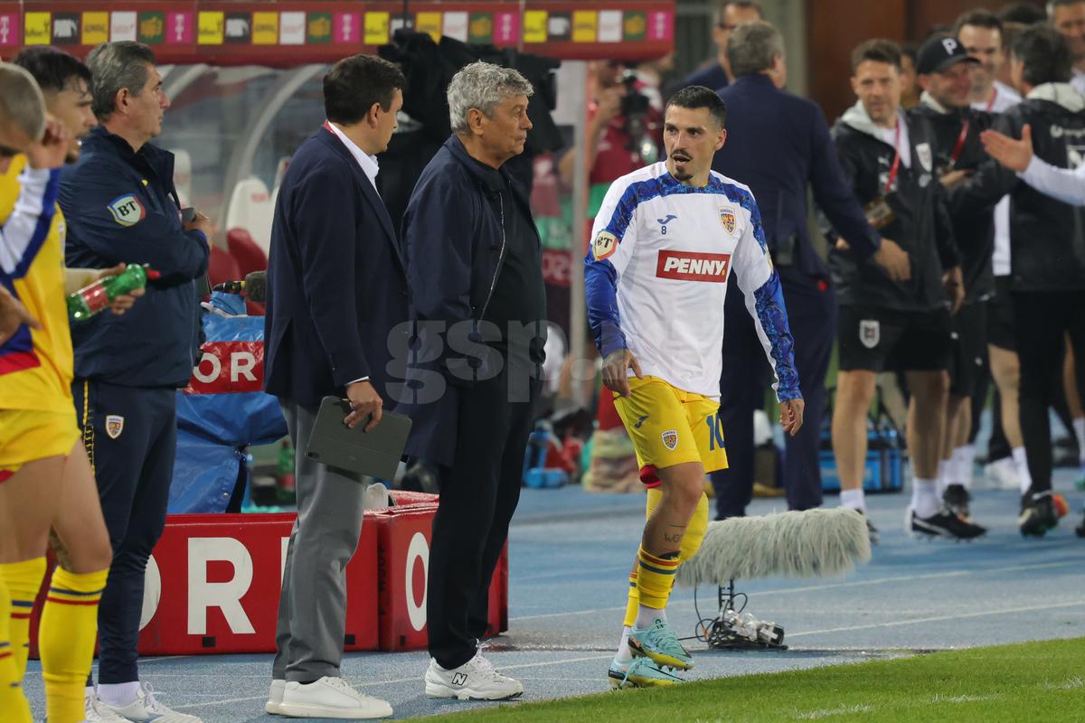 Mircea Lucescu, la meciul Austria - România 2-1
