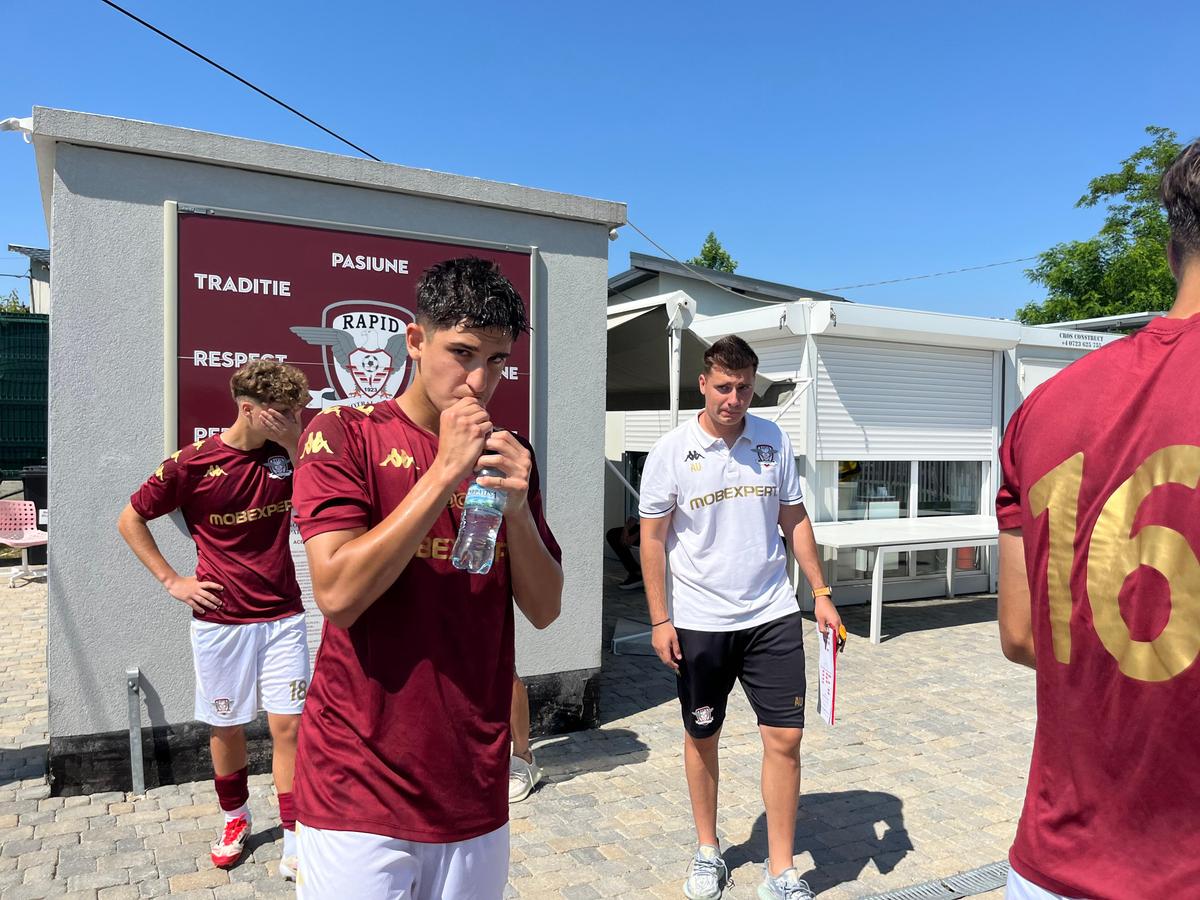 Dan Șucu și Costel Gâlcă au asistat la triumful echipei U16 a Rapidului din Supercupa României