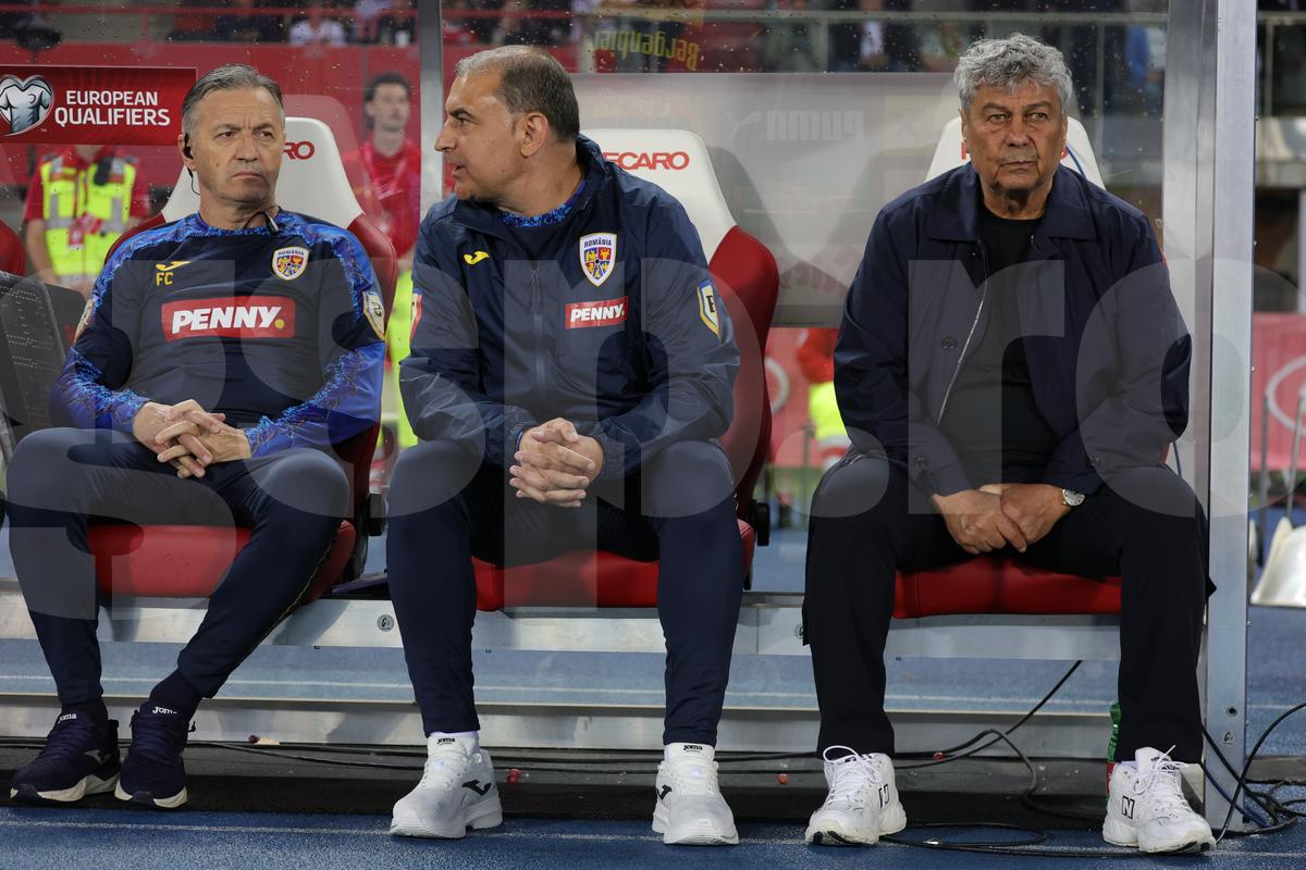 Mircea Lucescu, la meciul Austria - România 2-1
