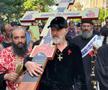 Gigi Becali a ieșit pe Calea Victoriei să „curețe” cu agheasmă după marșul LGBT: a purtat o cruce uriașă, apoi s-a oprit și a cântat
