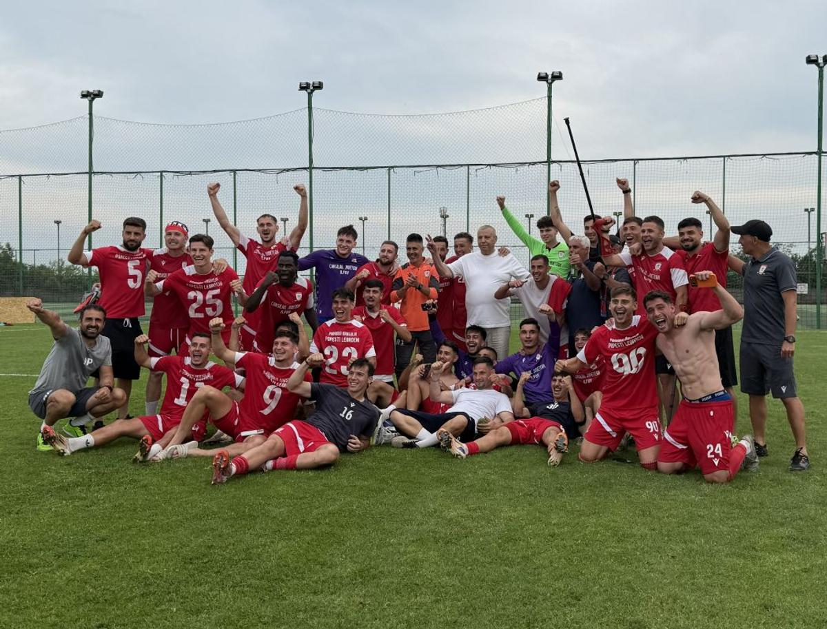Imagini de la promovarea SC Popești-Leordeni în Liga 2