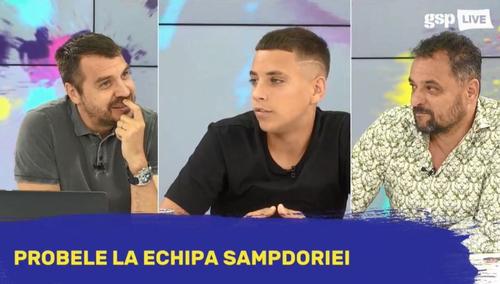 Mathyas Neagu, juniorul U15 al celor de la Sampdoria, a fost invitat în această dimineață la GSP Live, alături de tatăl său, Ștefan