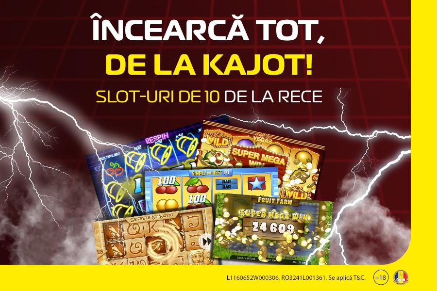 Încearcă tot de la Kajot! Acum ai cele mai bogate 10 sloturi din România, cu Estivalul XXL de la Casa Pariurilor