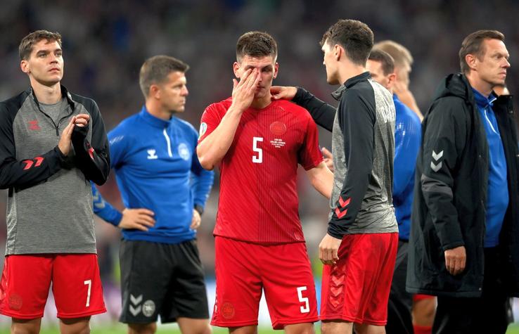 Danezii au izbucnit în plâns la finalul meciului cu Anglia / Sursă foto: Guliver/Getty Images
