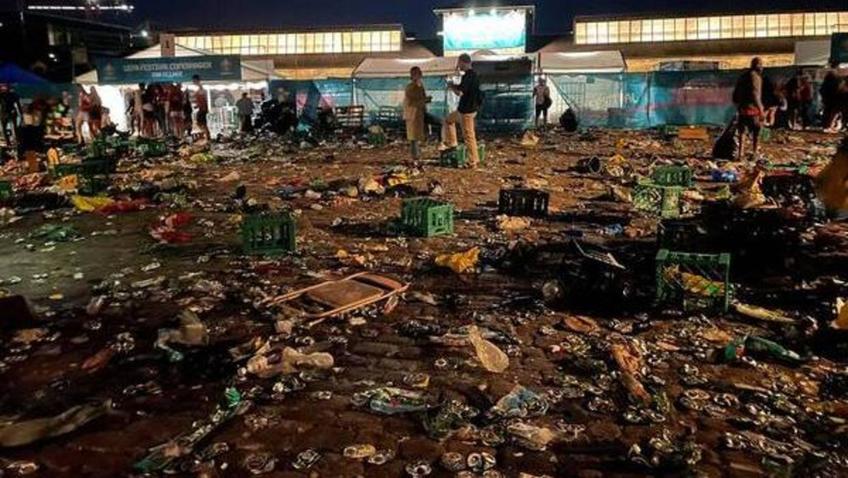 Imagine din Copenhaga după eliminarea Danemarcei de la EURO
Foto: Bt.dk/fodbol
