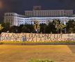 Mesajul afișat de Peluza Sud în fața Palatului Parlamentului / Sursă foto: Facebook@ AS47