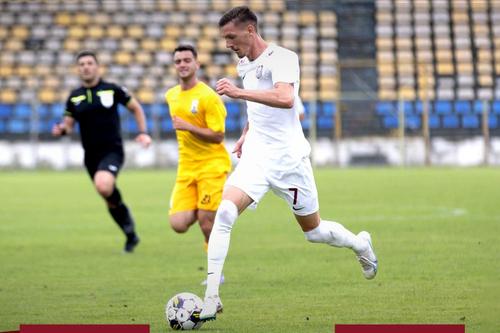 Ermal Krasniqi a înscris în CFR Cluj - Ceahlăul // sursă foto: Facebook @ Fotbal Club CFR 1907 CLUJ
