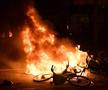 Violențele au izbucnit aseară în Paris, între fanii extremei stânga Frontul Național și forțele de ordine, foto: Imago