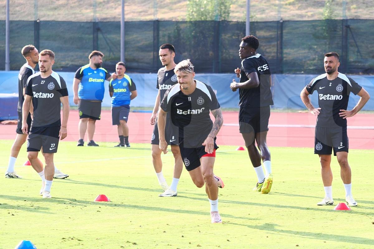 Antrenament FCSB inaintea primului meci din Champions League
